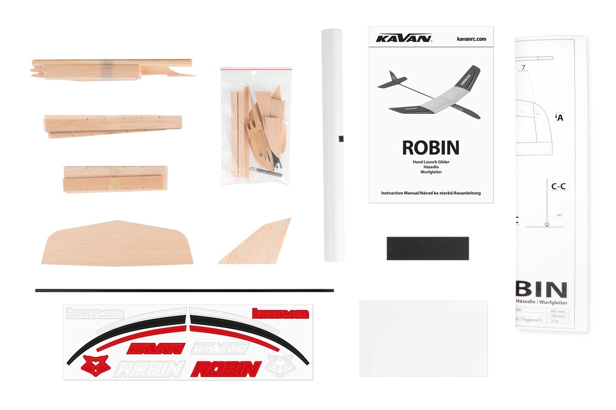 Kavan Robin Glider komplett byggesett