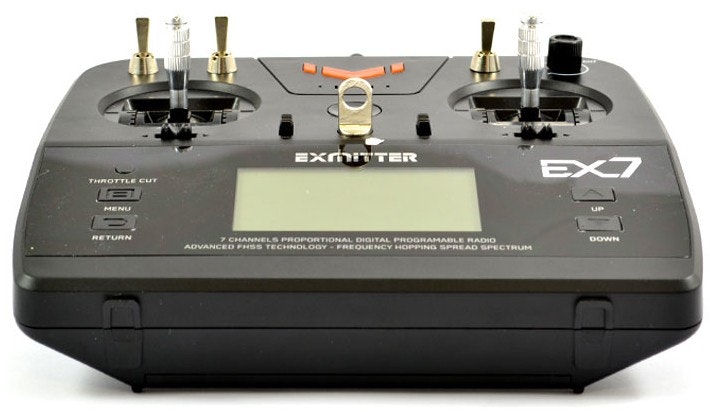 Exmitter EX7 2.4GHz FHSS 7-Channel Radio W/LCD Screen