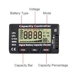 Smart batteri Meter/tester 7/5 in 1