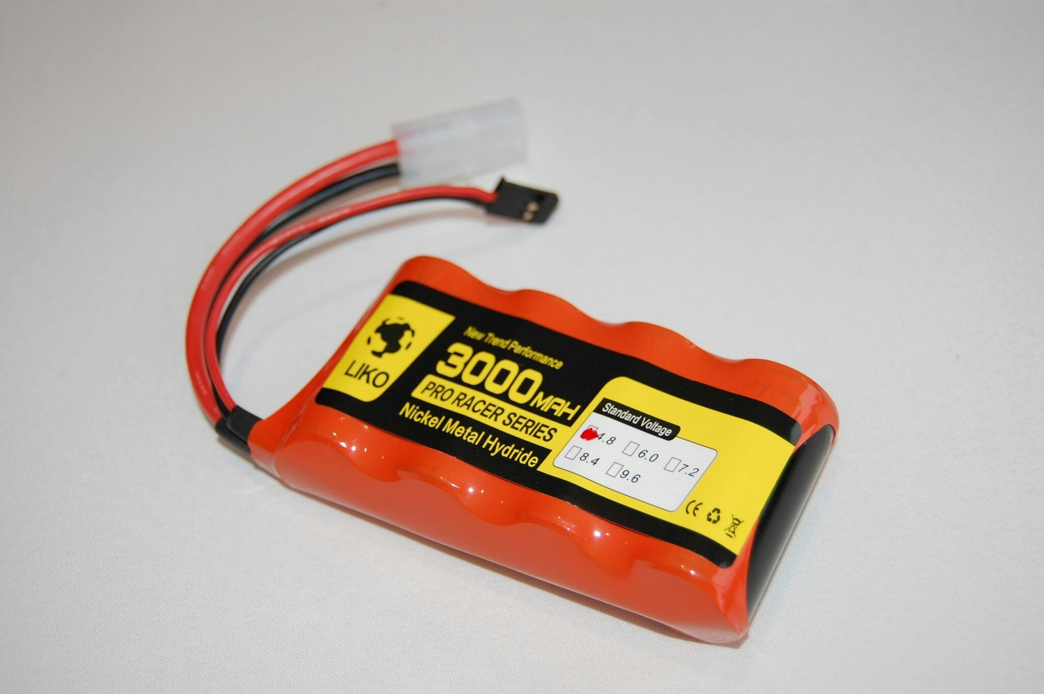4,8 volt 3000 mAh mottake-/kjørebatteri