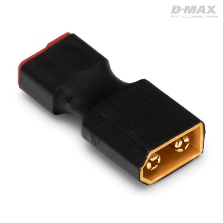 Overgang XT60 male til T-plugg/Deans female