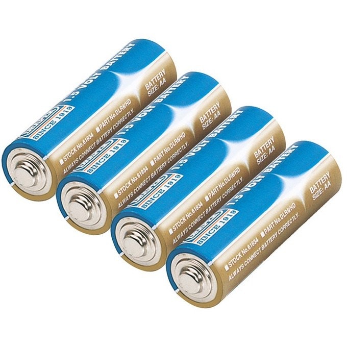 AA 1,5 volt batterier 4 stk