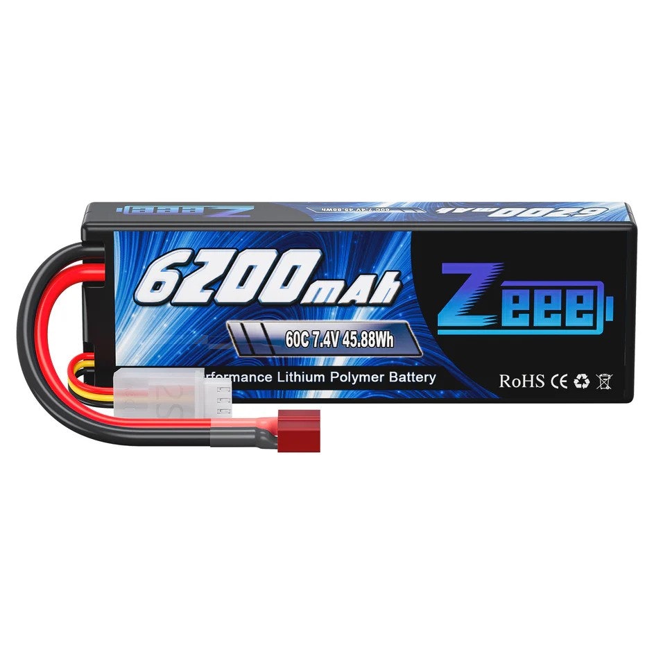 2S 7,4v 6200mah LiPo 60C Hard Case T-plugg