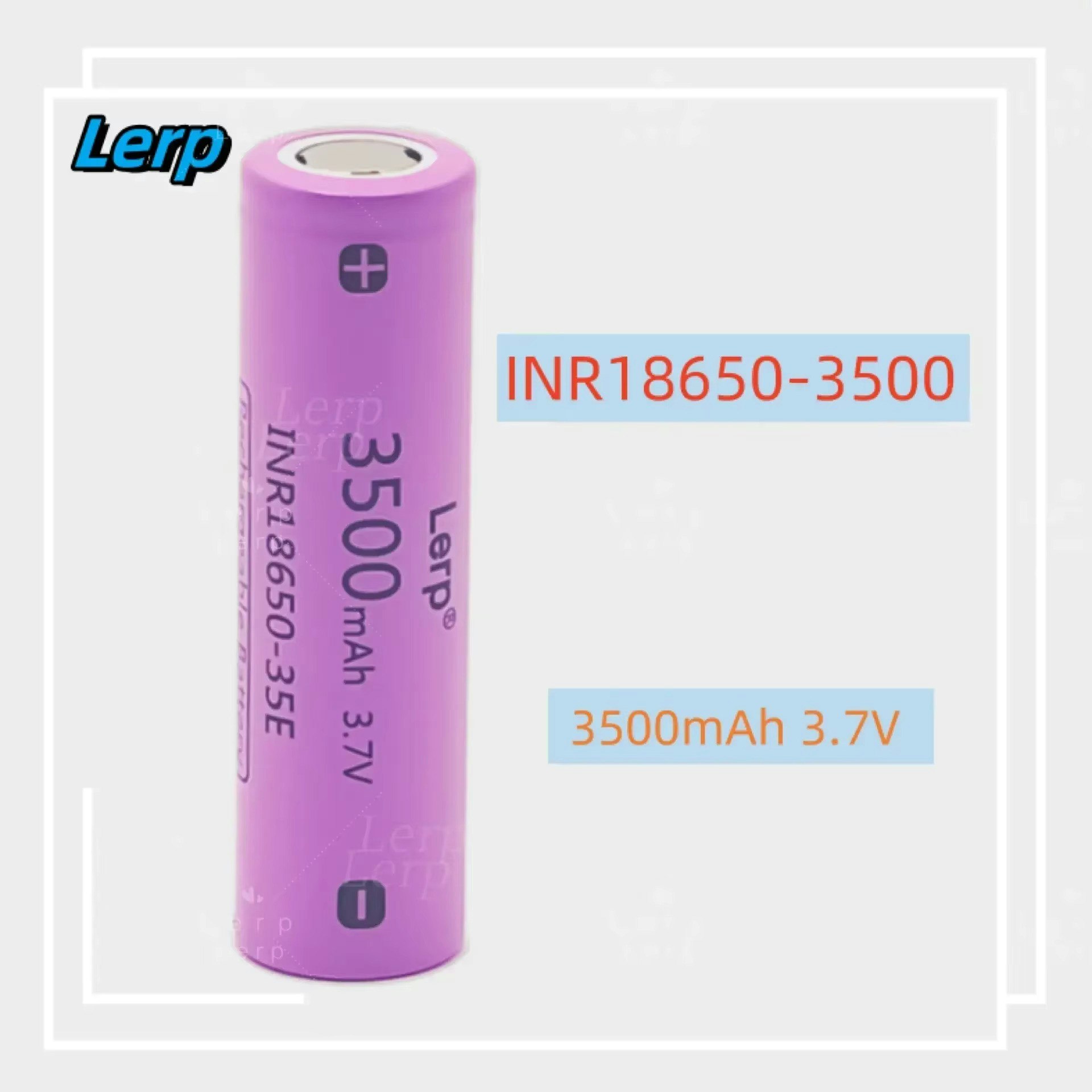 1S 3,7 volt 3500 Mah 18650 LiIon batteri