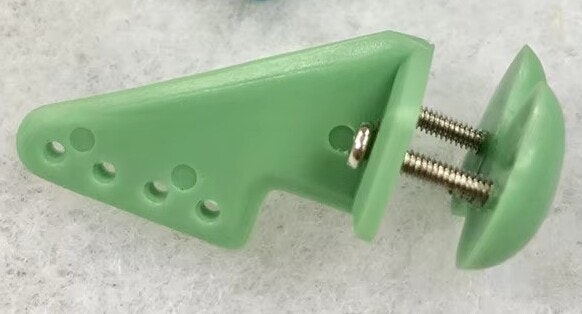 Rorhorn 20 x 27 mm med M2 x 10 mm festeskruer