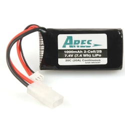 2S 7,4v 1000mah LiPo 30C Tamiya-plugg