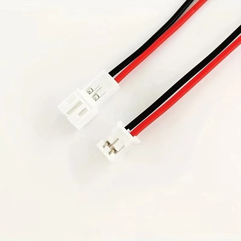 JST PH 2,0 2 pin hann hun plugg med kabel