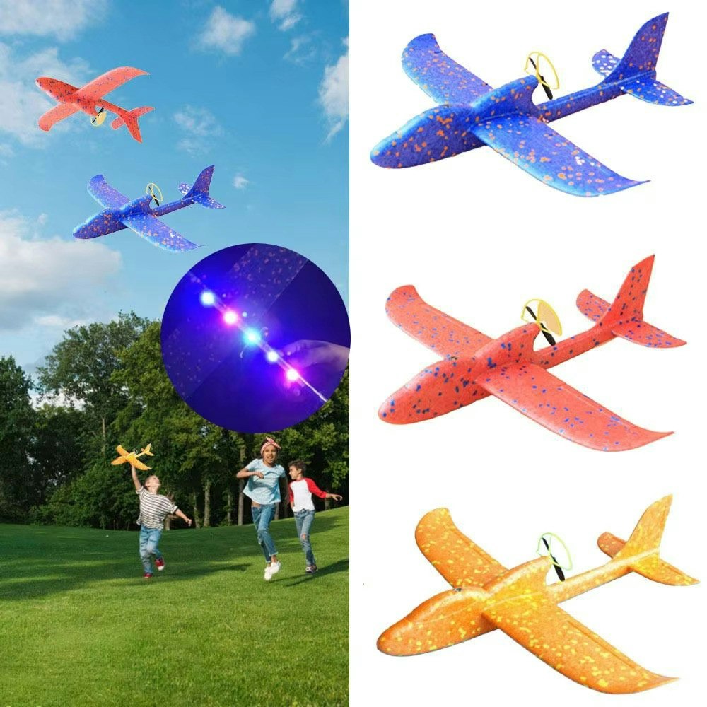 Kastefly glider med motor og lysdioder 36 cm