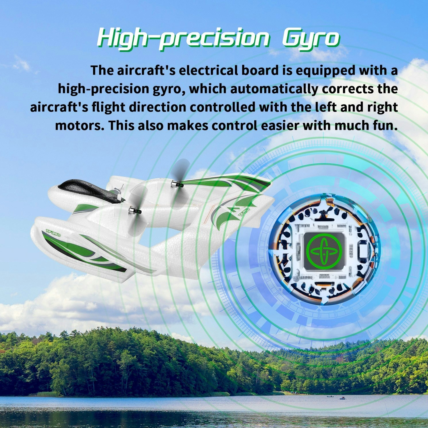 Top RC Hobby TF-350 RTF LED amfibiefly