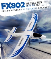 FX-802 Radiostyrt 2,4 Ghz 2 kanals modellfly RTF