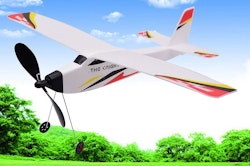 Friflukt modellfly med strikkmotor.