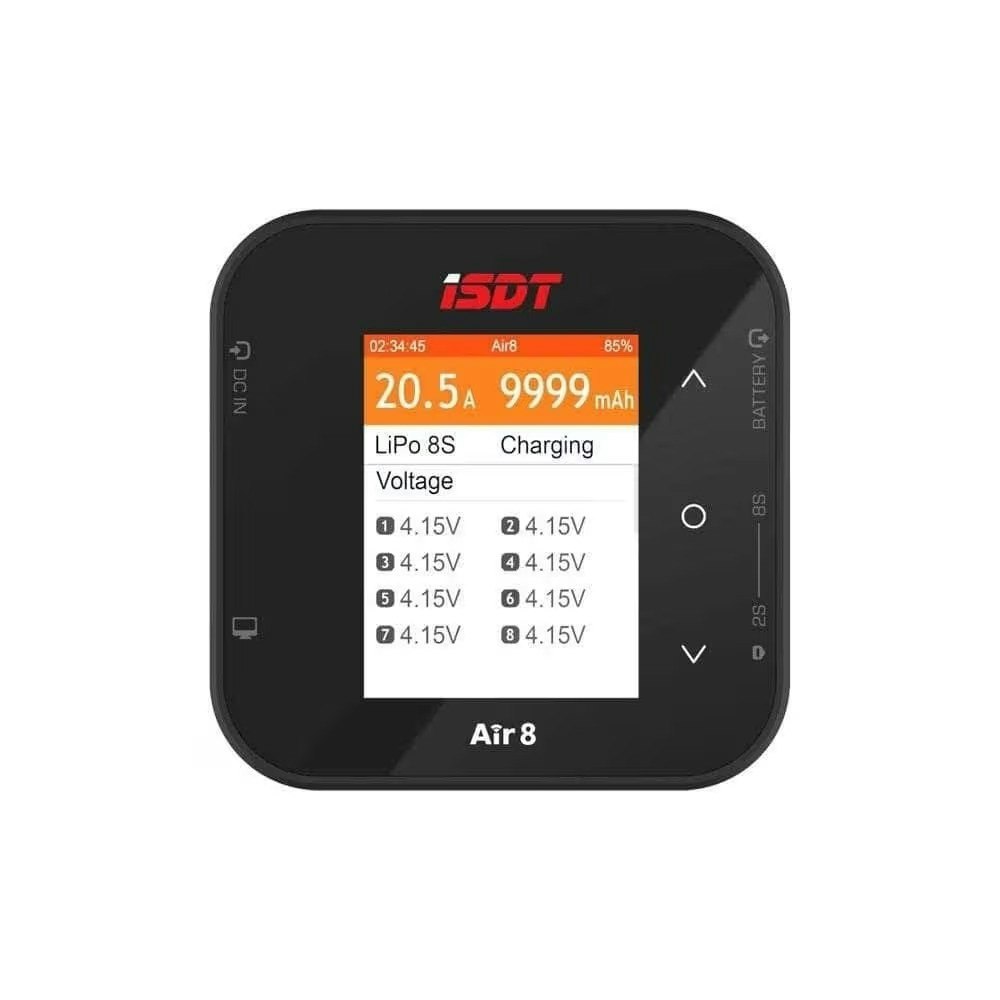 New ISDT Air8 Lipo Balance Charger Discharger 20A 500W DC 1-8S