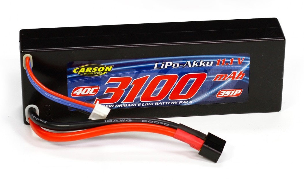 3S 11,1v 3100mah LiPo 40C Hard Case T-plugg