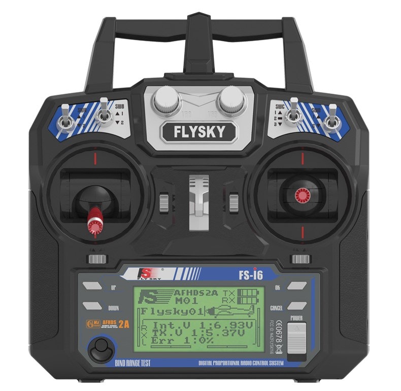 ​FlySky FS-i6X 10CH 2,4GHz AFHDS 2A med FS-iA10B-mottaker