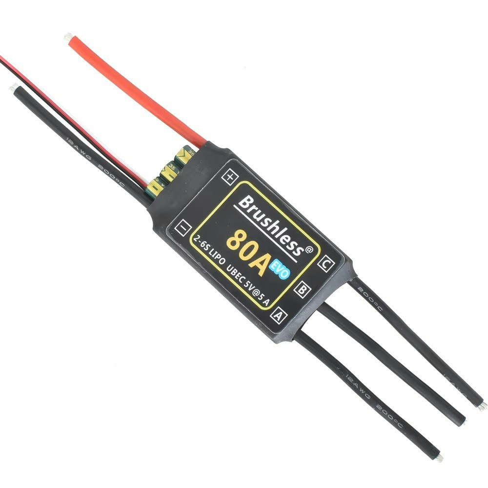 80 amp BL 2-6 celler ESC