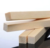3 x 3 x 500 mm balsalist