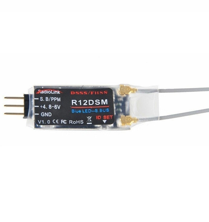 Radiolink R12DSM 2.4G 12 Channels Mini mottaker