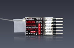 Radiolink R6DS 2.4G 6/10 Ch mottaker SBUS/PWM/PPM