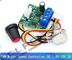 DC regulator 2 amp 1,8 - 15 volt DC