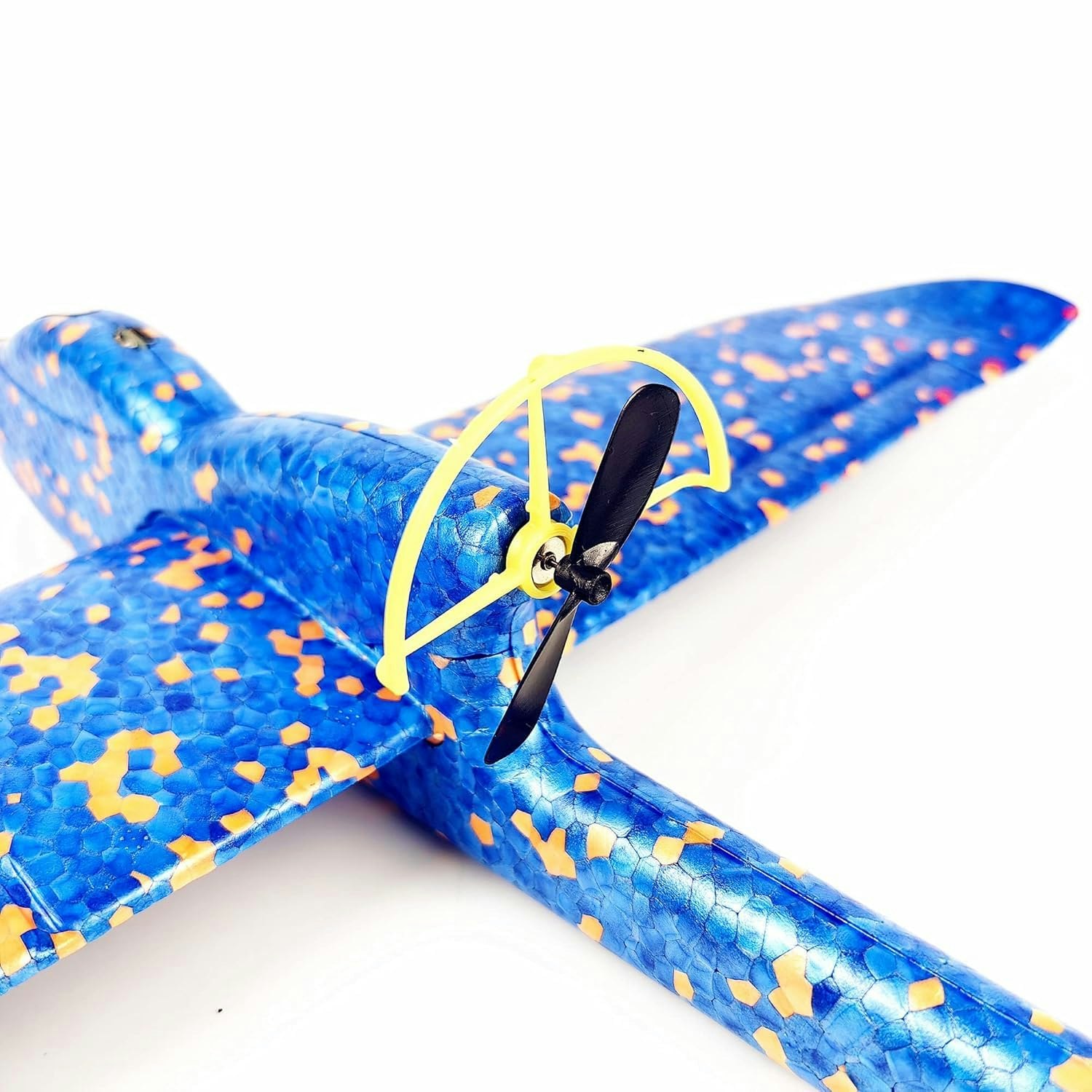 Kastefly glider med motor og lysdioder - lang flytid!