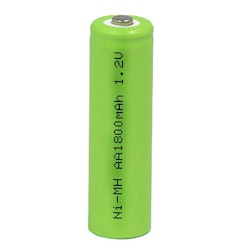 AAA 1,2 volt 1800 mAh NiMh batteri