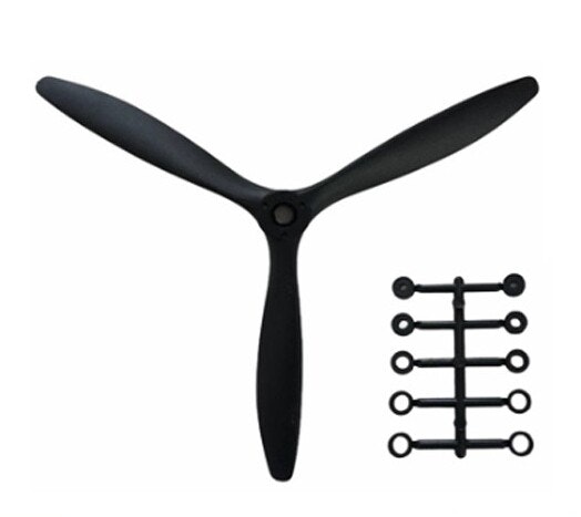 8x6" 3 blad carbon nylon propeller