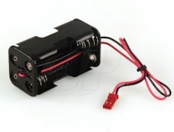 Batterikassett JST plugg 4 stk AA batterier