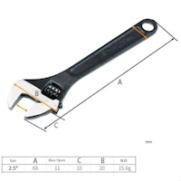 Mini skiftenøkkel 0 - 11 mm