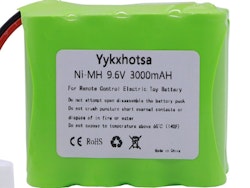 9,6 volt 3000 mAh NiMh batteripakke