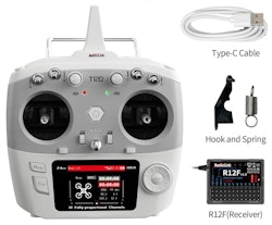 Radiolink T12D ELRS med R12F Gyro Receiver 2.4Ghz radio system
