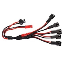 2 inn 5 ut ladekabel med SM-2 plugger