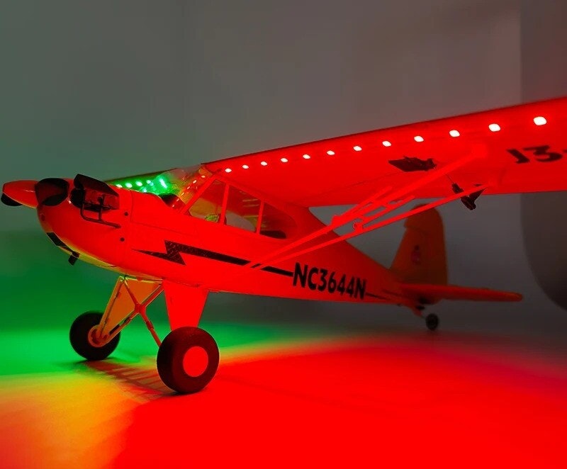 J3 Cub Pro 2,4 gHz Gyro 65 cm Ready to Fly rød LED RTF