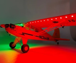 J3 Cub Pro 2,4 gHz Gyro 65 cm Ready to Fly rød LED RTF