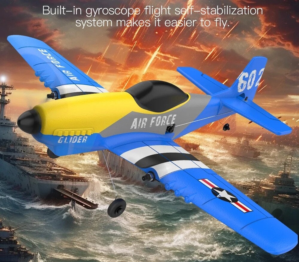 P51 Mustang 3 kanals RC Plane 2.4G EPP Gyro RTF