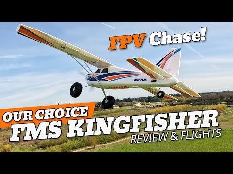 FMS Kingfisher V2 1400MM wheels floats skis Gyro RTF