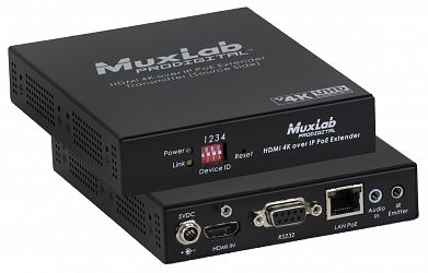 Muxlab HDMI 4K över IP, PoE, Sändare