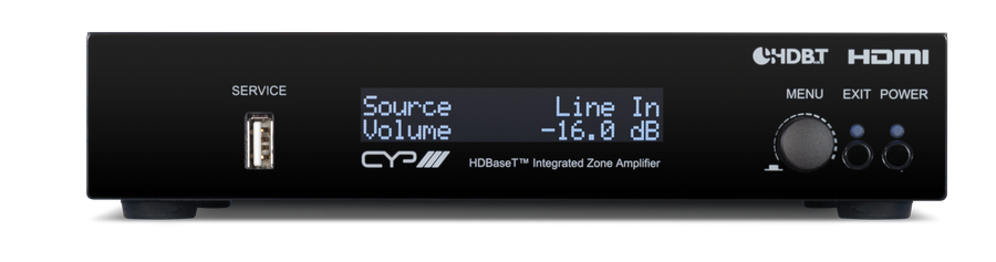 CYP/// 2-kanals zon förstärkare med HBT utgång