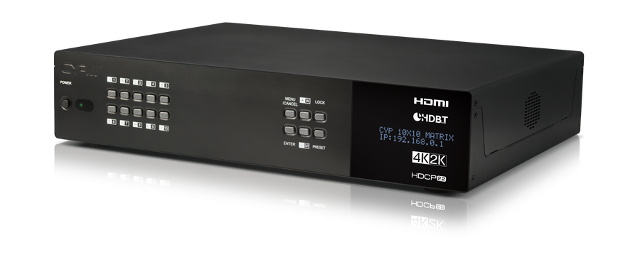 CYP/// HDMI - HDBaseT matris 10x8+2 med separat audio matris