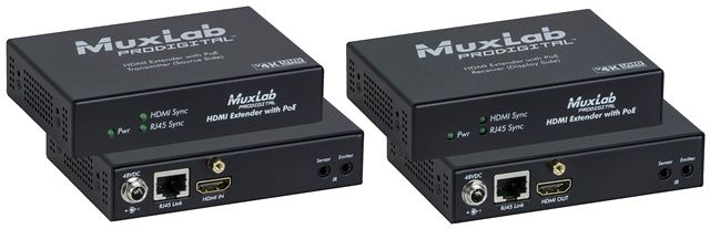 Muxlab HDMI extenderkit HDBaseT, PoE