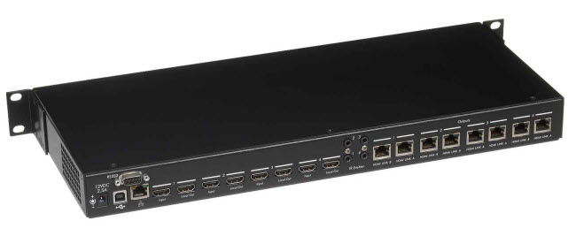 Muxlab HDMI 4x4 Matris HDBaseT Lite med PoE
