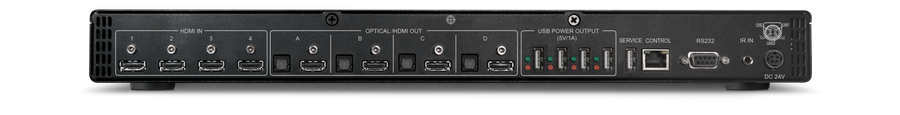 CYP/// HDMI Matris 4x4, 4K, HDMI/HDCP 2.0/2.2, Powered USB hub