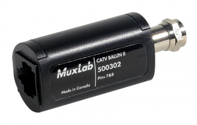 Muxlab 500302 CATV Balun, antenn i Cat5 kabel