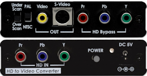 Komponent till video/svhs konverter