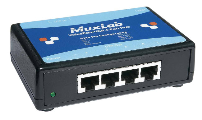 Muxlab VGA hub över nätverkskabel 1x4 (Tillbehör)