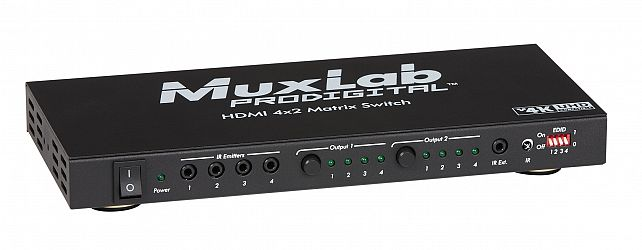 Muxlab HDMI 4x2 Matrisväxel