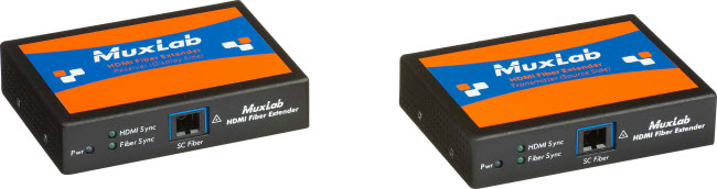 Muxlab HDMI 4K Fiber mottagare, RS232, IR, 305m