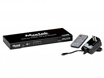 Muxlab HDMI switch 4:1 , + externt audio ut