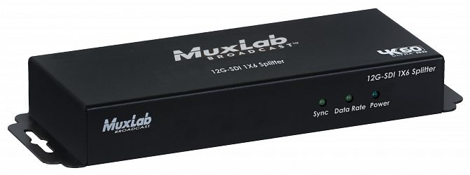 Muxlab 12G-SDI 1x6 Splitter, 4K60