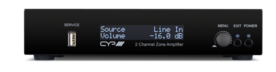 CYP/// 2-kanals Zon förstärkare (ljud endast)