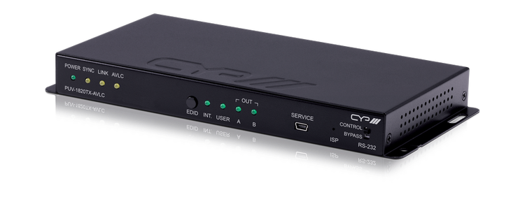 CYP/// Full HDBaseT Sändare, 4K, 100m, HDR, HDMI-Loopback, PoH, LAN, AVLC, 18Gbps, OAR